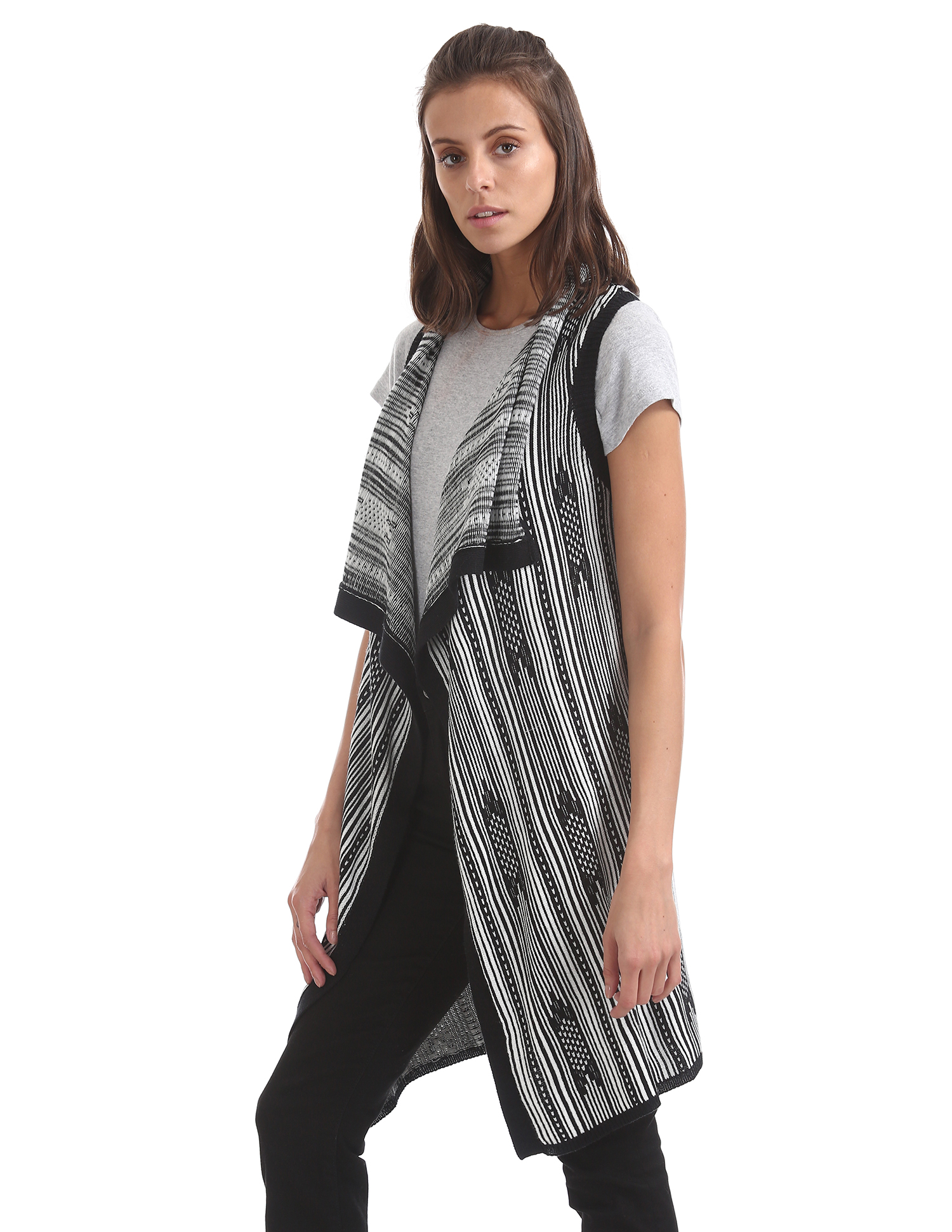 U.S. Polo Assn. Women Casual Wear Printed Shrug